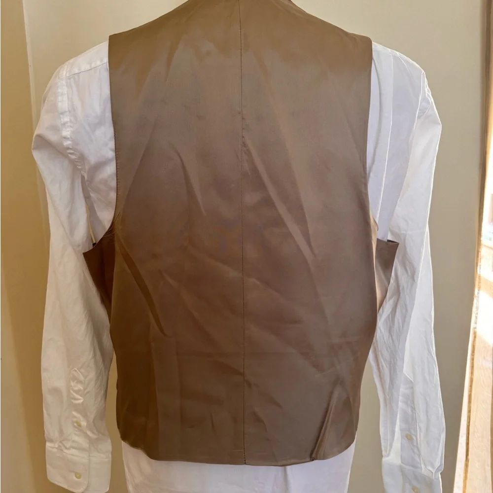 JOHNNY CARSON Vintage 70’s Deadstock Subtle Plad Wool Blend 3 Piece Suit 44 L - Picture 8 of 16